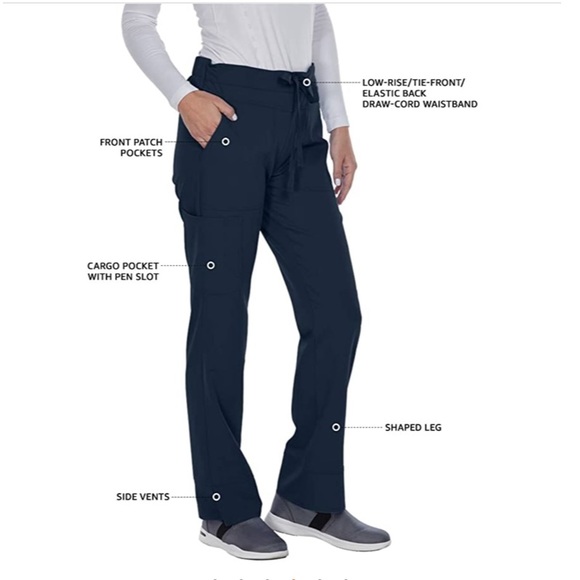 Grey’s Anatomy NWT by Barco Signature - 3 Pocket Scrub Set-Medical Pants and Top - Picture 9 of 16